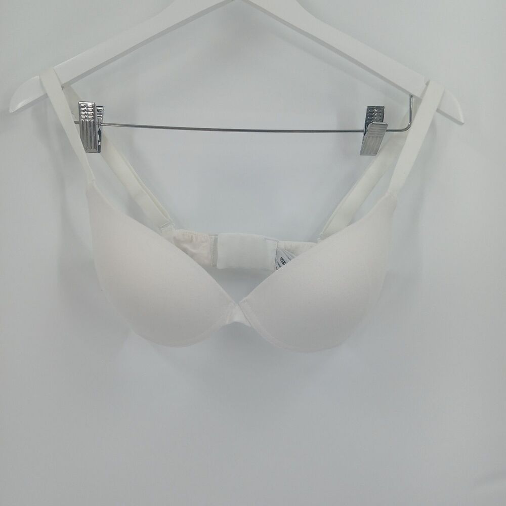 womens Amazon Essentials White T-Shirt Bra Size 32DD